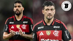 Paquetá e Arrascaeta vivem momento diferentes no Flamengo - Fotos: Jorge Rodrigues/AGIF e Thiago Ribeiro/AGIF