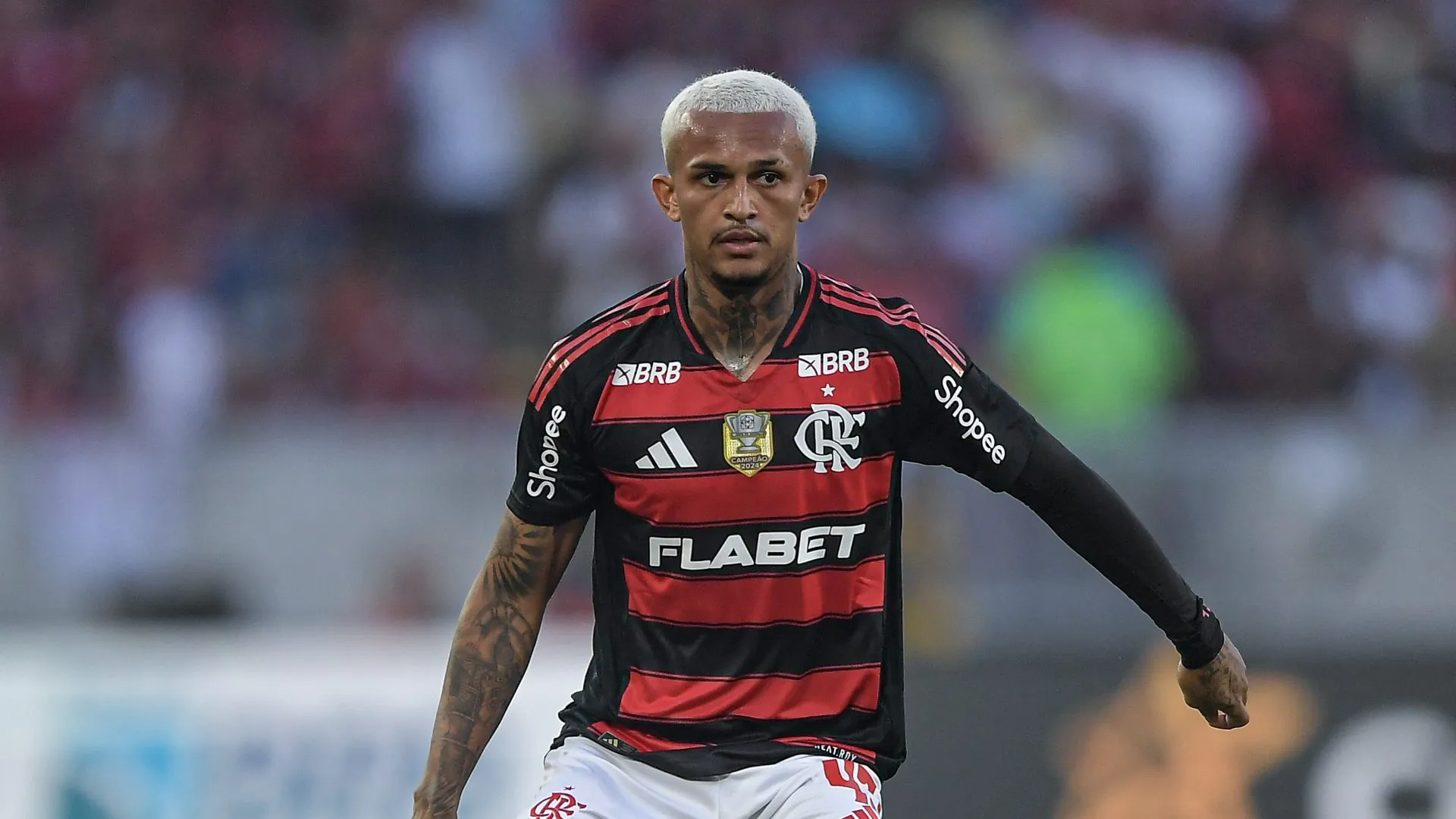 Wesley no Flamengo. Foto: Thiago Ribeiro/AGIF
