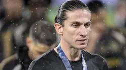 Filipe Luís após derrota contra o Lanús, na Recopa.
