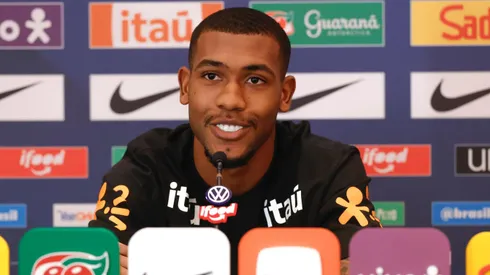 Rayan concedeu entrevista coletiva nesta terça-feira (24). Foto: Rafael Ribeiro/CBF