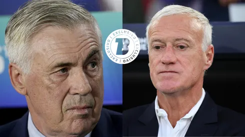 FotoxFoto: Carlo Ancelotti (Alexandre Loureiro/AGIF); Didier Deschamps (Alex Grimm/Getty Images)