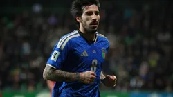 Sandro Tonali, da Itália, durante a partida das Eliminatórias Europeias da Copa do Mundo da FIFA entre Moldávia e Itália, no Stadionul Zimbru, em Chisinau. Contributor:Sportimage Ltd