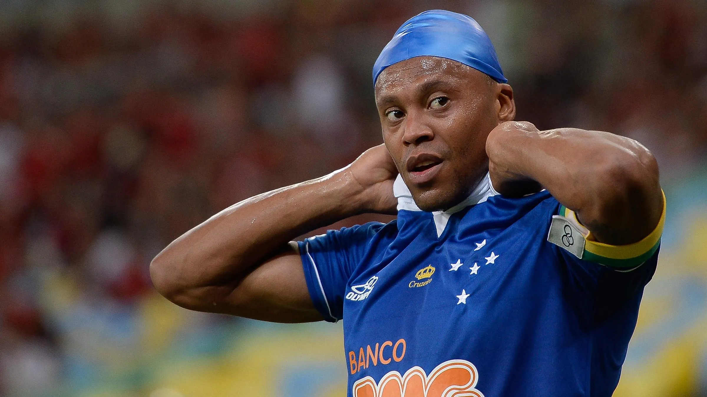 Julio Baptista durante a sua passagem como jogador de futebol no Cruzeiro – Foto: Pedro Martins/AGIF