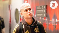 Luiz Araújo jogador do Flamengo durante viagem com o elenco