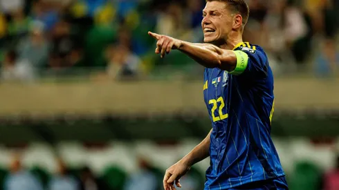 3CJHBNP Mykola Matviyenko seen during World Cup 2026 European qualification game between national teams of Ukraine and France (Maciej Rogowski/ Ball Raw Imag