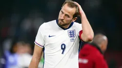 Harry Kane, da Inglaterra, após o apito final na partida das Eliminatórias Europeias para a Copa do Mundo da FIFA no Air Albania Stadium, em Tirana. Contributor:PA Images