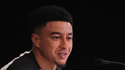 Jesse Lingard durante apresentação Neo Química Arena.