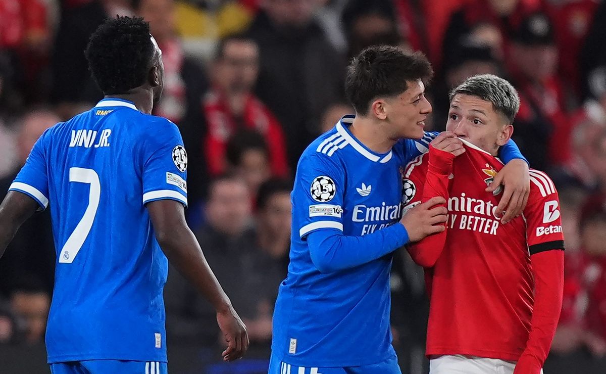 UEFA anuncia punição de 40 mil euros ao Benfica por racismo com Vini Jr. e ‘força’ da pena não agrada