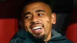 Gabriel Jesus defende o Arsenal. Foto: Justin Setterfield/