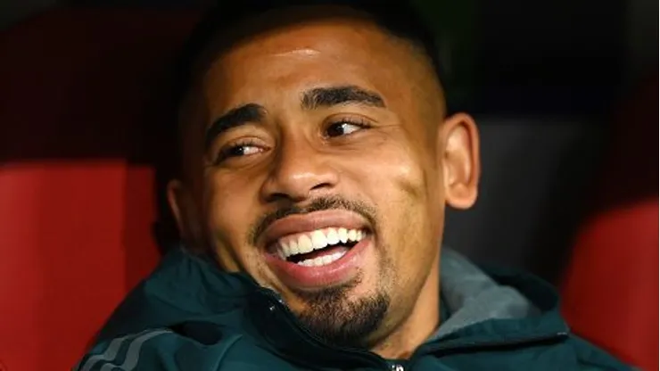 Gabriel Jesus defende o Arsenal. Foto: Justin Setterfield/