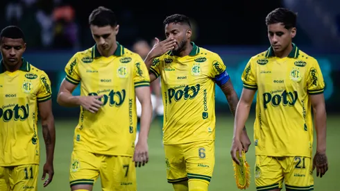 Reinaldo jogador do Mirassol durante partida contra o Palmeiras. Foto: Ettore Chiereguini/AGIF