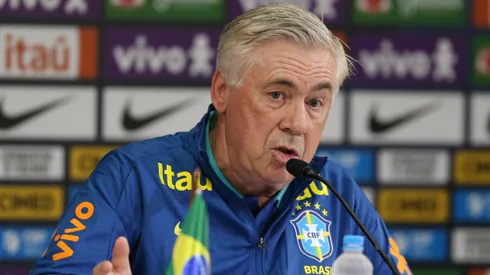 Ancelotti abordou a convocação para a zaga na Data FIFA e disse que vai levar entre 4 ou 5 zagueiros para a Copa - Foto: Marln Costa/AGIF