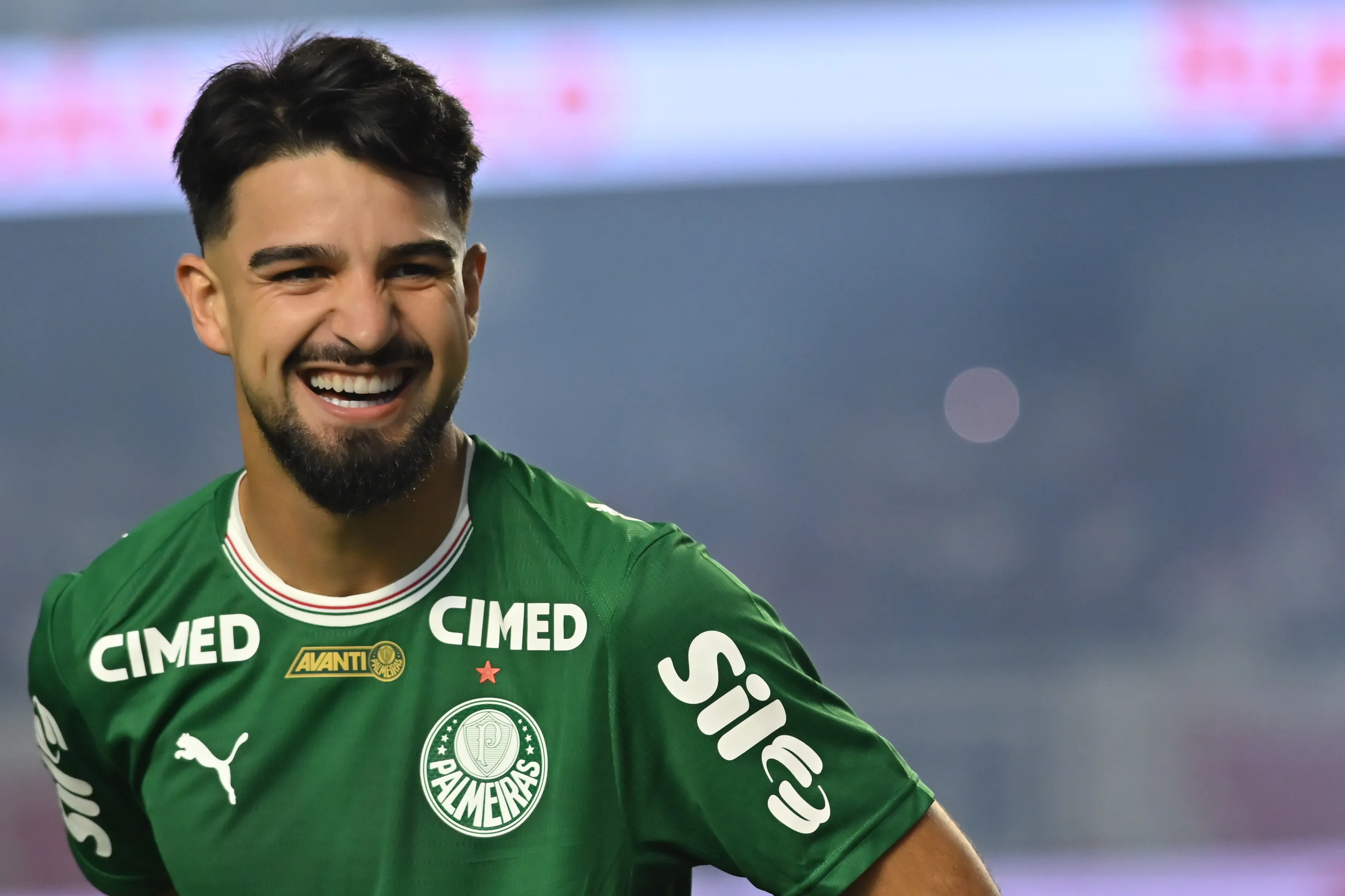 SP – SAO PAULO – 21/03/2026 – BRASILEIRO A 2026, SAO PAULO X PALMEIRAS – Flaco Lopez jogador do Palmeiras durante partida contra o Sao Paulo no estadio Morumbi pelo campeonato Brasileiro A 2026. Foto: Jota Erre/AGIF