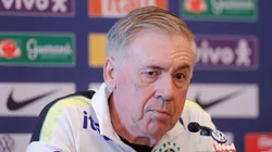 Ancelotti durante entrevista coletiva. Foto: Rafael Ribeiro/CBF