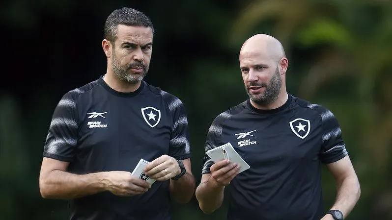 Artur Jorge e Franclim Carvalho. Foto: Vitor Silva/Botafogo