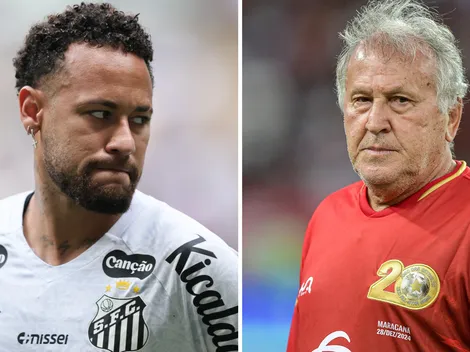 Zico critica falta de profissionalismo de Neymar no Santos