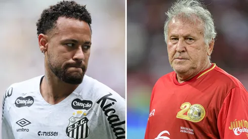 Neymar teve sua situação detalhada por Zico: Foto Neymar: Gilson Lobo/AGIF - Foto Zico: Thiago Ribeiro/AGIF