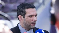 Samir Xaud durante entrevista para a imprensa.