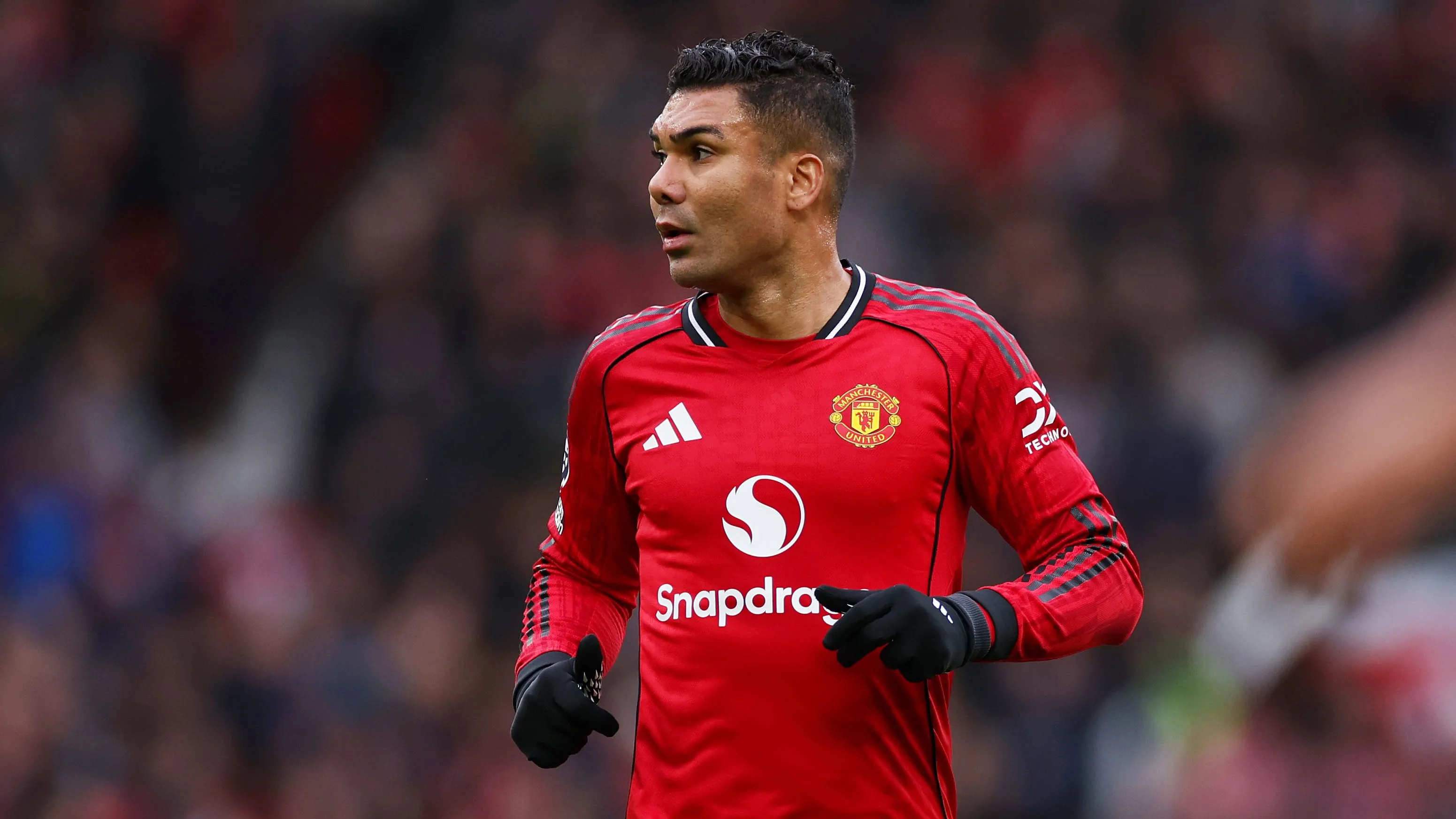 Casemiro pelo United. (Photo by Lewis Storey/Getty Images)