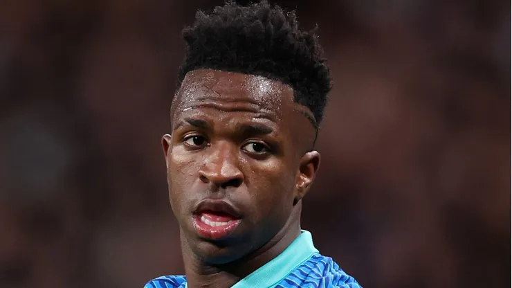 Vinicius Junior of Brazil during the international friendly match between England and Brazil at Wembley Stadium on March 23, 2024 in London, England. (Photo by Catherine Ivill/Getty Images)