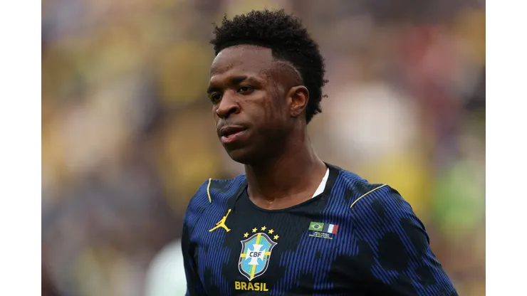 Vinícius Júnior em Brasil x França nos Estados Unidos - Foto: Maddie Meyer/Getty Images