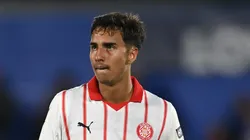 GETAFE, SPAIN - OCTOBER 31: Vitor Reis of Girona FC shows his disappointment at the end of the LaLiga EA Sports match between Getafe CF and Girona FC at Coliseum Alfonso Perez on October 31, 2025 in Getafe, Spain. (Photo by Denis Doyle/Getty Images)