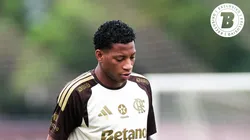 Gonzalo Plata jogador do Flamengo durante treinamento no Ninho do Urubu