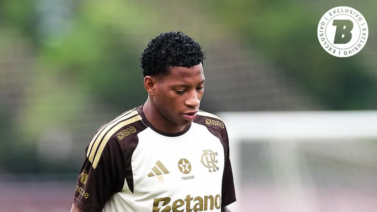 Gonzalo Plata jogador do Flamengo durante treinamento no Ninho do Urubu