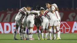 Elenco do SPFC no jogo contra o Palmeiras