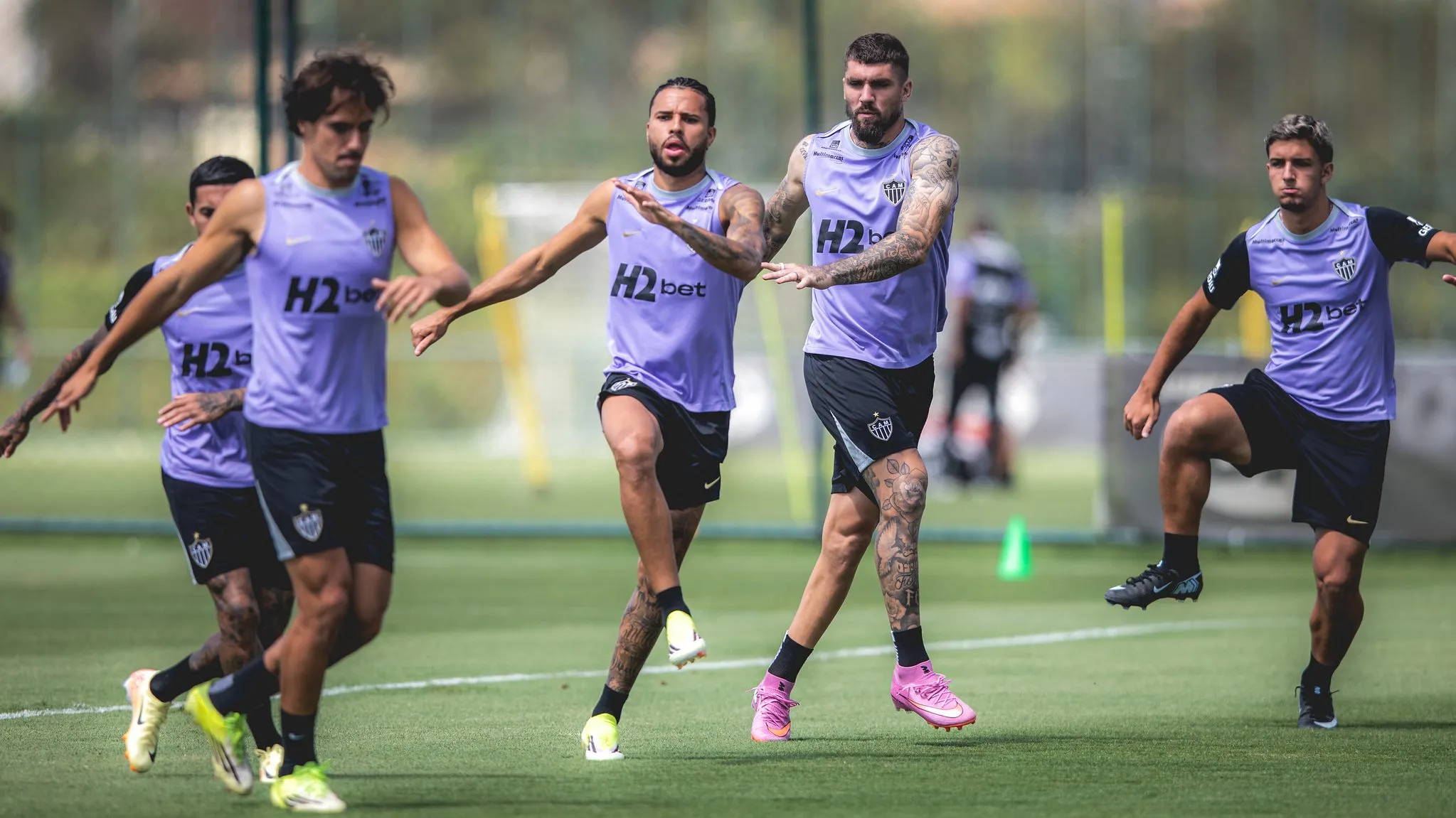 Elenco do Galo treina firme para retrnar com força após a Data FIFA – Foto: Pedro Souza / Atlético
