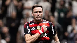 Saul jogador do Flamengo cobra penalti em decisao durante partida contra o Atletico-MG no estadio Arena MRV pelo campeonato Copa Do Brasil 2025.
