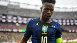Vinicius Jr. vira dúvida e preocupa o Brasil para amistoso contra a Croácia — Foto Photo by Michael OwensGetty Images