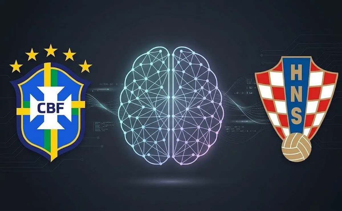 Inteligência Artificial surpreende com previsão para Brasil x Croácia e antecipa placar: “3 a 1”