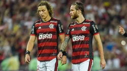 David Luiz e Léo Pereira. Foto: Marcelo Cortes/Flamengo