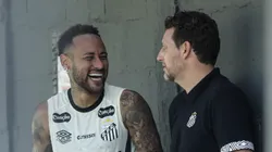 Neymar e Elano juntos no CT Rei Pelé