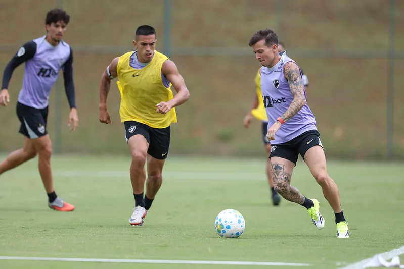 Atlético-MG durante treinamento. Foto: Daniela Veiga/Atlético-MG