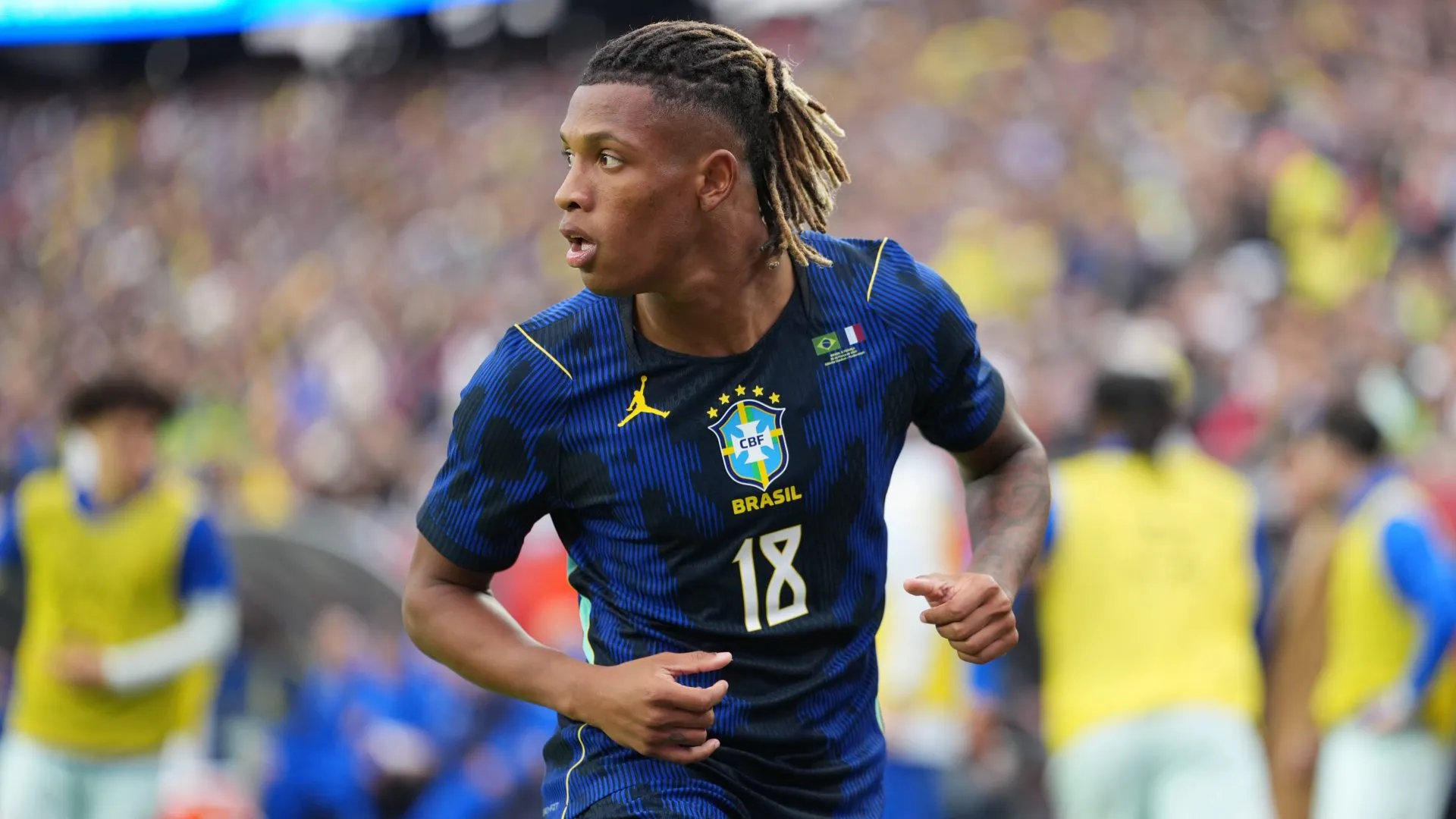 Danilo Santos em Brasil x França – Foto: Michael Owens/Getty Images