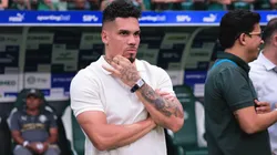 Paulinho jogador do Palmeiras antes de partida contra o Mirassol no estadio Arena Allianz Parque pelo campeonato Brasileiro A 2026. Foto: Ettore Chiereguini/AGIF