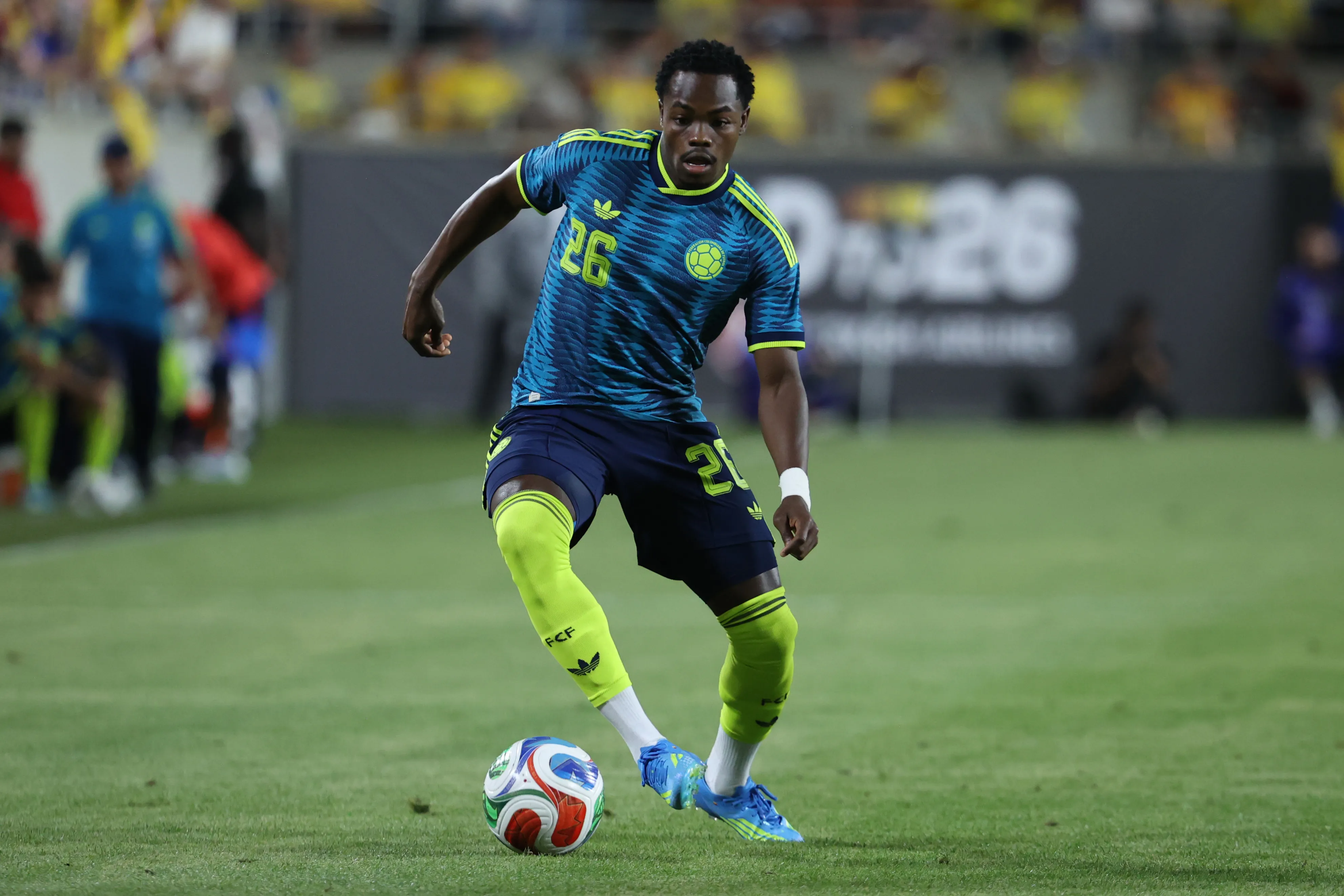 Andrés Gómez atua por 50 minutos contra a França. Foto: Leonardo Fernandez/Getty Images.