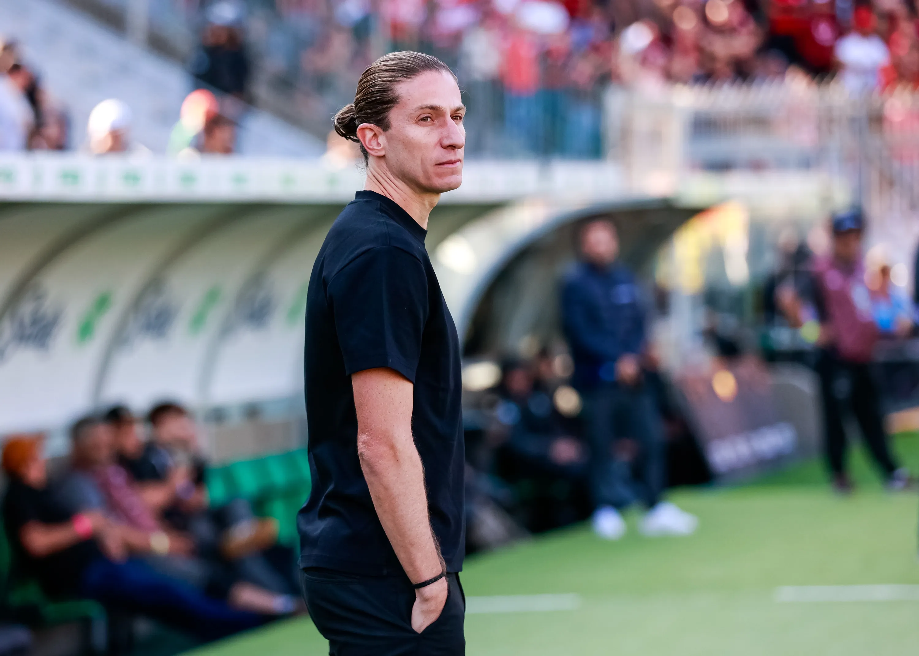 RS – CAXIAS DO SUL – 14/09/2025 – BRASILEIRO A 2025, JUVENTUDE X FLAMENGO – Filipe Luis tecnico do Flamengo durante partida contra o Juventude no estadio Alfredo Jaconi pelo campeonato Brasileiro A 2025. Foto: Luiz Erbes/AGIF