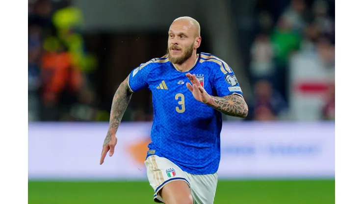 Federico Dimarco, da Itália, durante a partida das Eliminatórias da UEFA para a Copa do Mundo entre Itália e Irlanda do Norte Contributor: Giuseppe Maffia