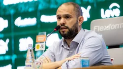 Mattheus Montenegro presidente do Fluminense durante coletiva de imprensa