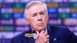 Técnico da Seleção Brasileira Carlo Ancelotti durante coletiva de imprensa na Seleção Brasileira