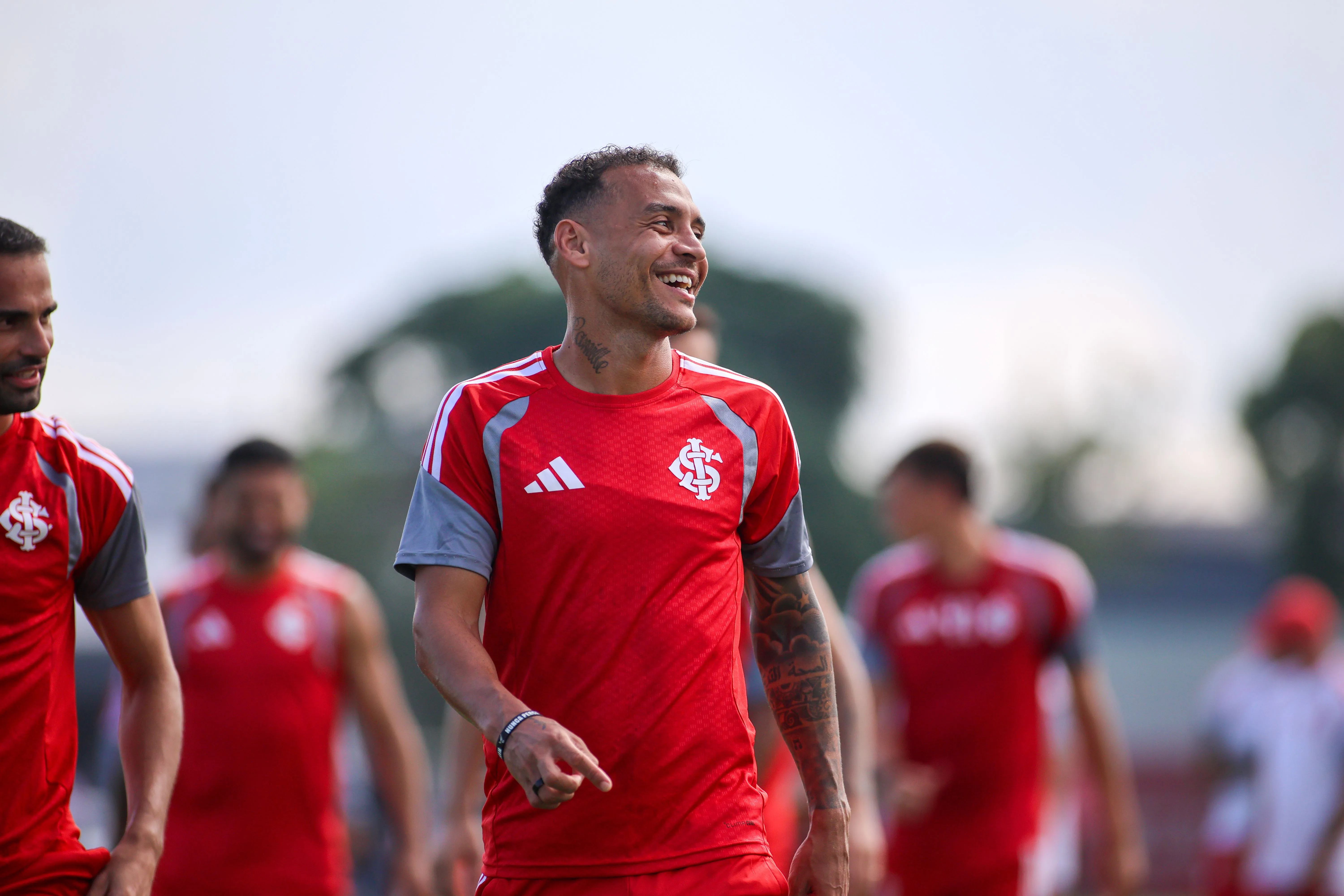 Alan Patrick durante treino no Internacional. Foto: Ricardo Duarte/Internacional