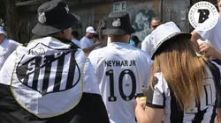 Movimentação da Torcida do Santos antes de partida contra Corinthians. Foto: Jota Erre/AGIF