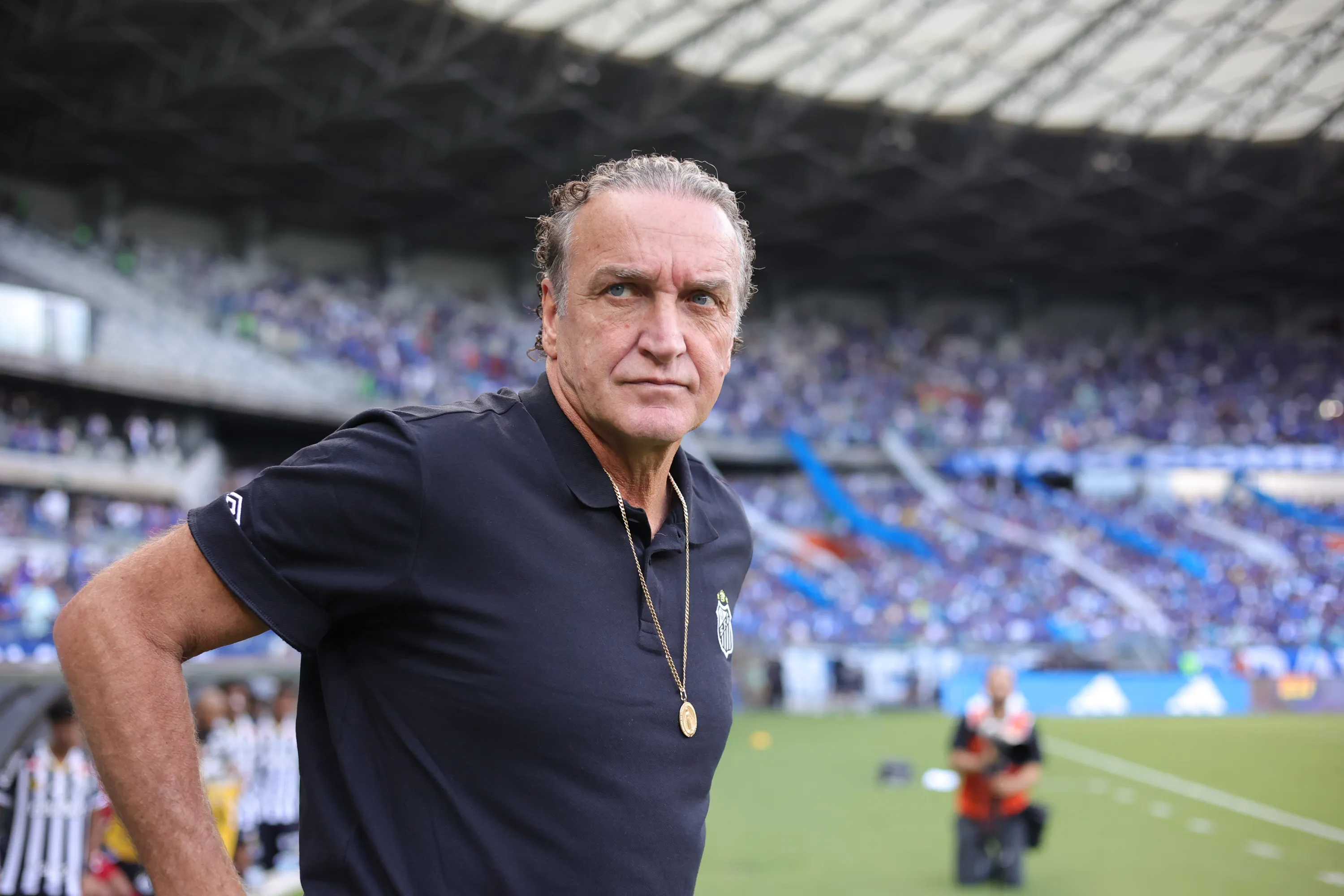 Cuca se prepara para o 2° jogo pelo Santos. Foto: Gilson Lobo/AGIF