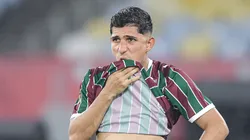 Savarino jogador do Fluminense durante partida contra o Flamengo no estadio Maracana pelo campeonato Carioca 2026.