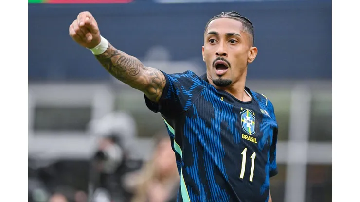 Raphinha, do Brasil, durante um amistoso internacional de futebol. SPP Sport Press Photo.