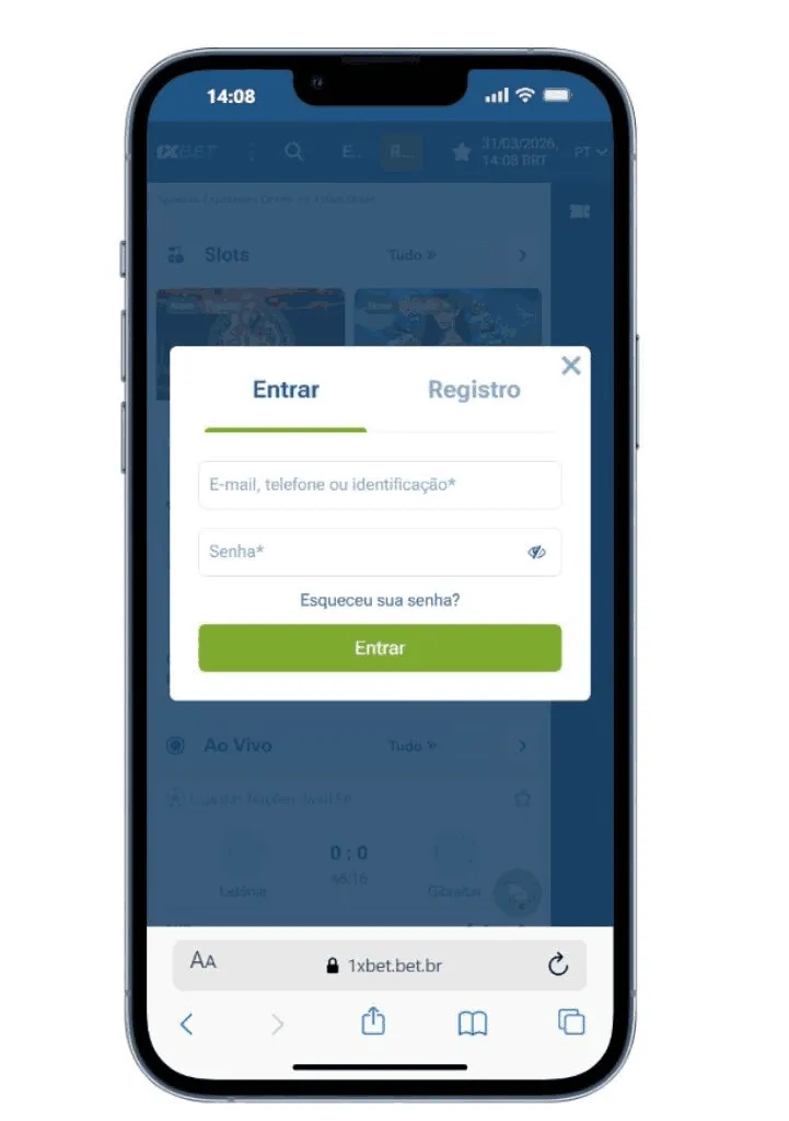 1xBet Criar Conta