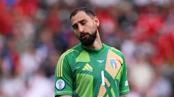 BERLIN, GERMANY - JUNE 29: Gianluigi Donnarumma of Italy shows dejection during the UEFA EURO 2024 round of 16 match between Switzerland and Italy at Olympiastadion on June 29, 2024 in Berlin, Germany. (Photo by Stu Forster/Getty Images)